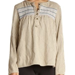 Current/Elliot soft embroidered cotton smock